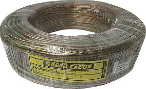 Cabo Paralelo Cristal Alcu Rolo 100M 2X2,50Mm Speed Cabos