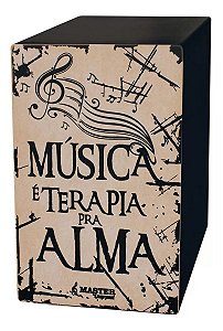Cajon Microfonado Liverpool Master Elétrico Madeira