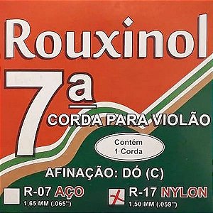 Corda 7a Para Violão Nylon Rouxinol R-17 059