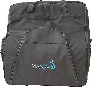 Capa Viasom Acordeon 120 Baixos Luxo Premium Preta C240l