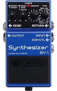 Pedal De Efeito Boss  Sintetizador Sy 1 Para Guitarra E Baixo