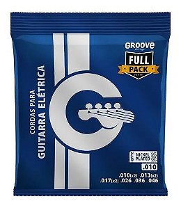 Encordoamento para Guitarra Gfp2 Groove Fullpack 0.010