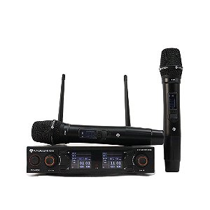 Microfone Kadosh Duplo Sem Fio 502M