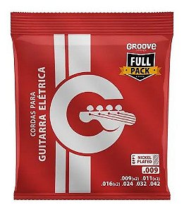 Encordoamento Guitarra Gfp1 Groove Fullpack 0.009