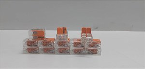 221-412-kit Conector De Emenda; Até 4mm² Com 2 Entradas Wago