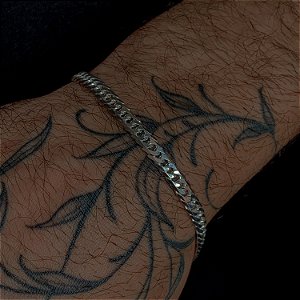 Pulseira de Prata Grumet Dupla 5mm