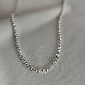 Corrente  de Prata Elo Português 2MM