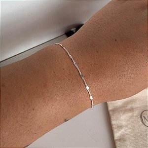 Pulseira Curb Piastrina