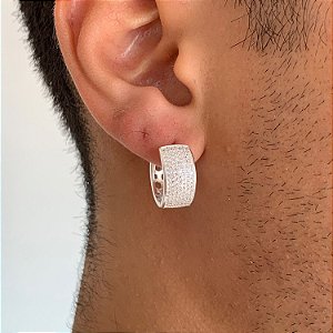 Argola Lisa Lapidada 8MM