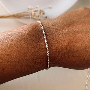 Pulseira de Prata Cordão Baiano