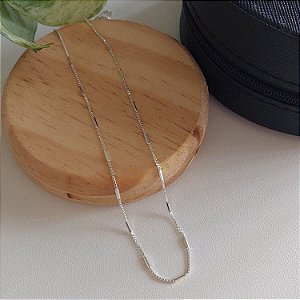 Corrente de Prata Tubinho Veneziana