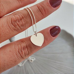 Colar Medalha de Coração Personalizado
