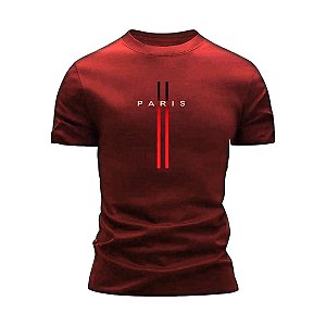 Camisa Paris Oversized Masculina Vermelha