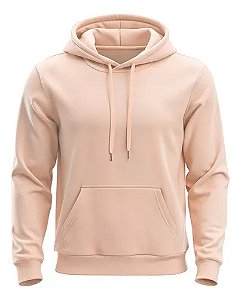 Moletom com Zíper Liso Sem Estampa Blusa de Frio Com Capuz Casaco Fechado Flanelado