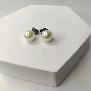 Brinco Pequeno Esfera Perolada