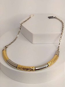 Choker Dois Tons com Textura