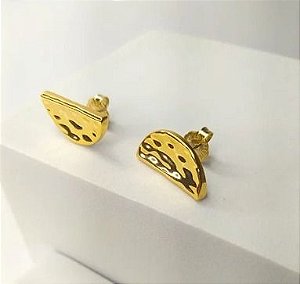 Brinco Meia Lua Efeito Martelado