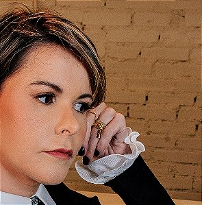 Par de Punhos Removíveis em Crepe