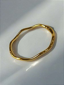 Pulseira de Metal Ondulada