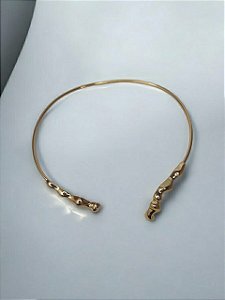 Colar Choker Pontas Onduladas Orgânicas