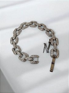 Bracelete Metal Zircônia