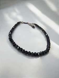 Colar Cristais Azuis Multifacetados