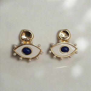 Brinco Olho Grego Resina