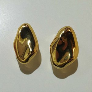 Brinco Dourado Orgânico Polido