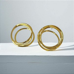 Brinco Dourado Espiral