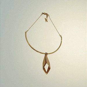 Colar Choker Pingente Dourada