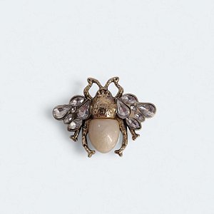 Broche Abelha Cravejado
