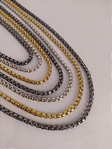 Colar Sete Correntes Mix de Banhos