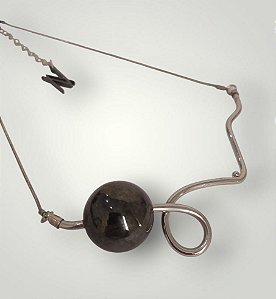 Colar Choker Fluido Esfera Preta