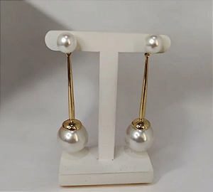 Brinco Haste com Pérola Grande