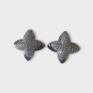 Brinco Quatro Pontas com Zircônia