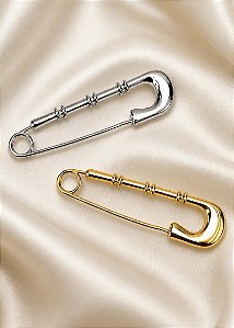 Broche Alfinete Polido Medio