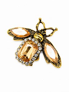 Broche Borboleta Cravejada