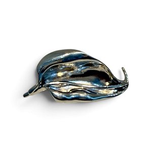 Broche Folha Prata