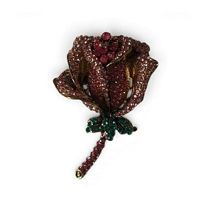 Broche Flor Cravejada