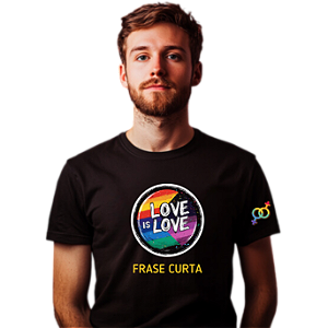 Camisa LGBT Personalizada Love is Love
