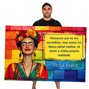 Quadro Frida Kahlo Zen Personalizado