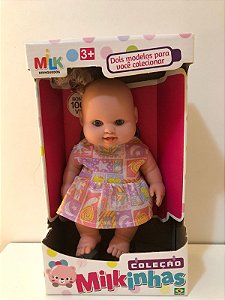 Boneca 100% vinil milkinhas