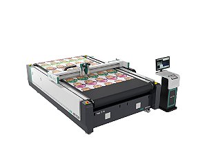 AOL-1625C MÁQUINA DE CORTE POR FACA OSCILANTE/VIBRATÓRIA 1600X2500MM C/ CONVEYOR