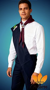 UNIFORME ADULTO MASCULINO COMPLETO AVT / AVENTUREIROS - MANGA LONGA - EMBLEMAS COSTURADOS