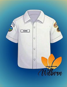 CAMISA SOCIAL INFANTIL para UNIFORME DE GALA  AVENTUREIROS - COM ou SEM EMBLEMAS