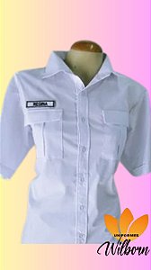 CAMISA SOCIAL FEMININO para UNIFORME DE GALA dos AVENTUREIROS ou DESBRAVADORES - COM ou SEM EMBLEMAS