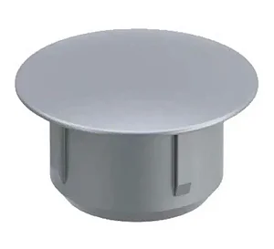 TAPA FURO 8mm CINZA C/100