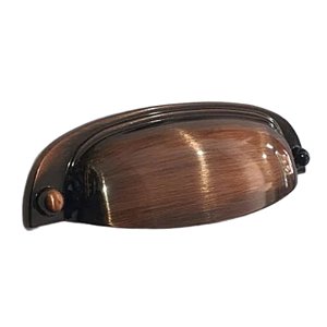 PUXADOR GRUPPA STILO 096mm OURO VELHO ESCOVADO