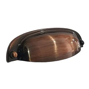 PUXADOR GRUPPA STILO 096mm OURO VELHO ESCOVADO