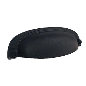 PUXADOR GRUPPA STILO 096mm PRETO